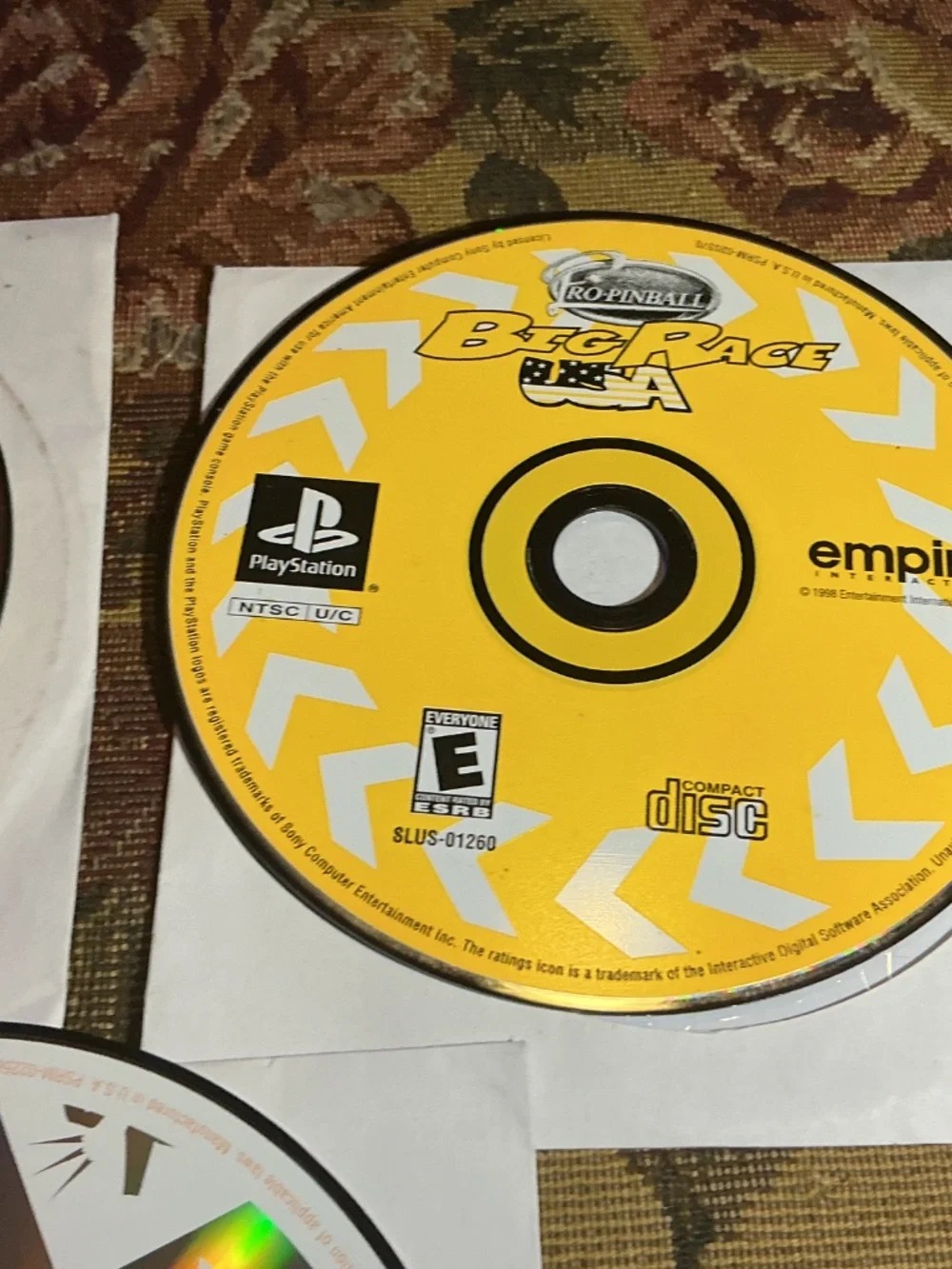 NFL Gameday & Tennis and pinball Big Race USA for Sony PlayStation one PS1